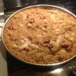 photo 12 – what the rice should look like when its ready to come out of the oven
